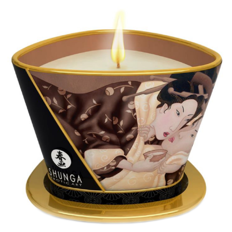 Shunga Libido stimulující masážní svíčka Warm Chocolate Shunga