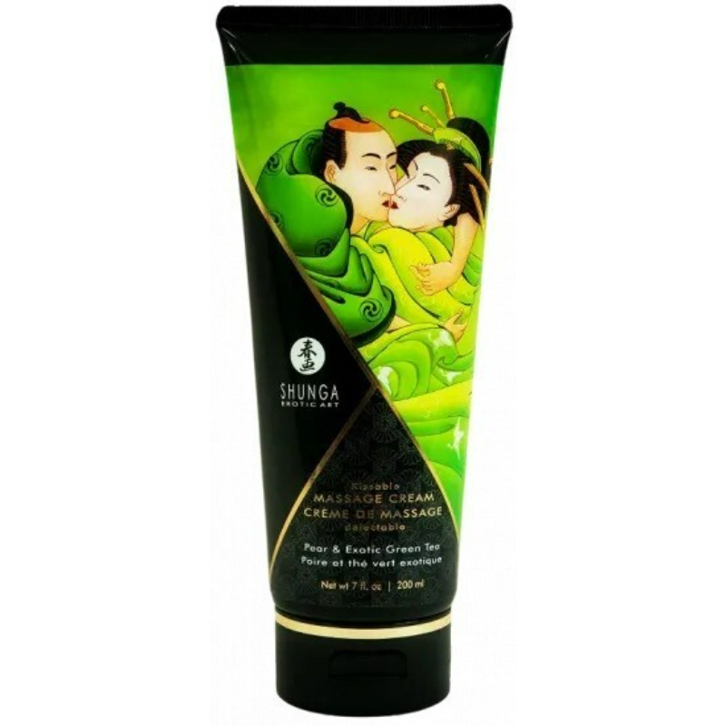 Shunga Masážní krém Relaxing Green Tea (200 ml) Shunga