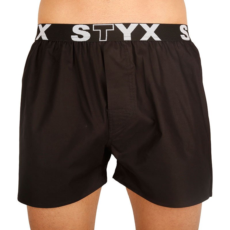 Styx Pánské trenky sportovní guma černé (B960) XL Styx